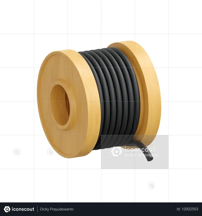 Alambre de cobre  3D Icon