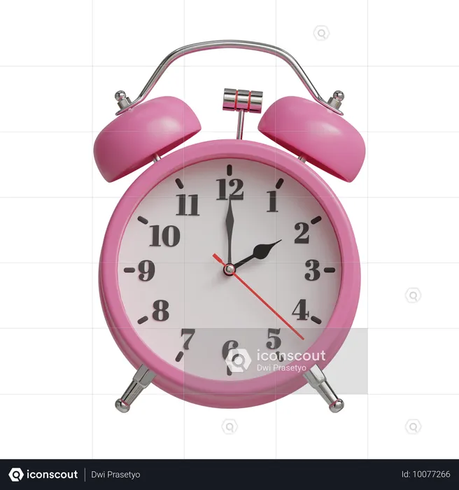 Alarm clock 2 o clock  3D Icon