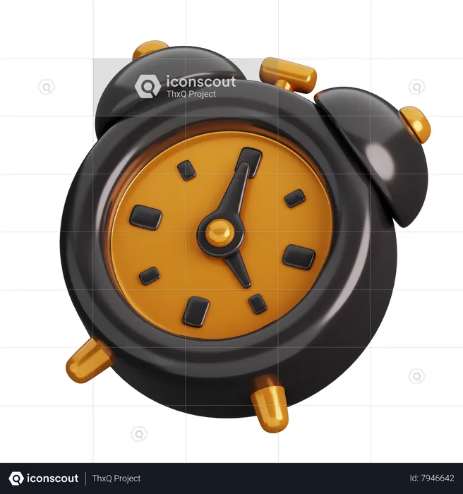 Alarm Clock  3D Icon