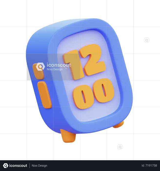 Alarm Clock  3D Icon