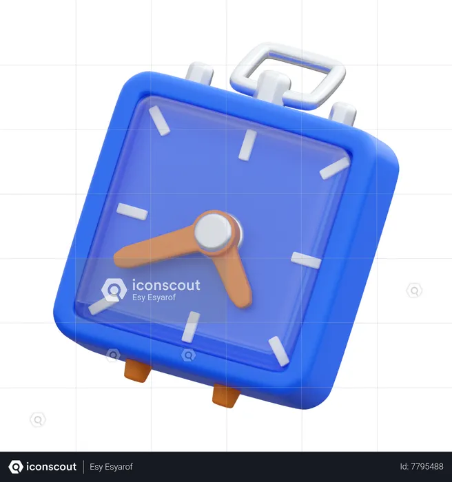 Alarm Clock  3D Icon