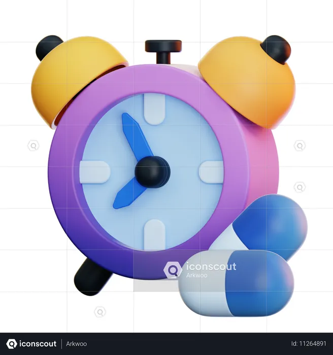 Alarm Clock  3D Icon