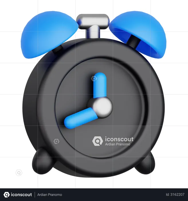 Alarm Clock  3D Illustration