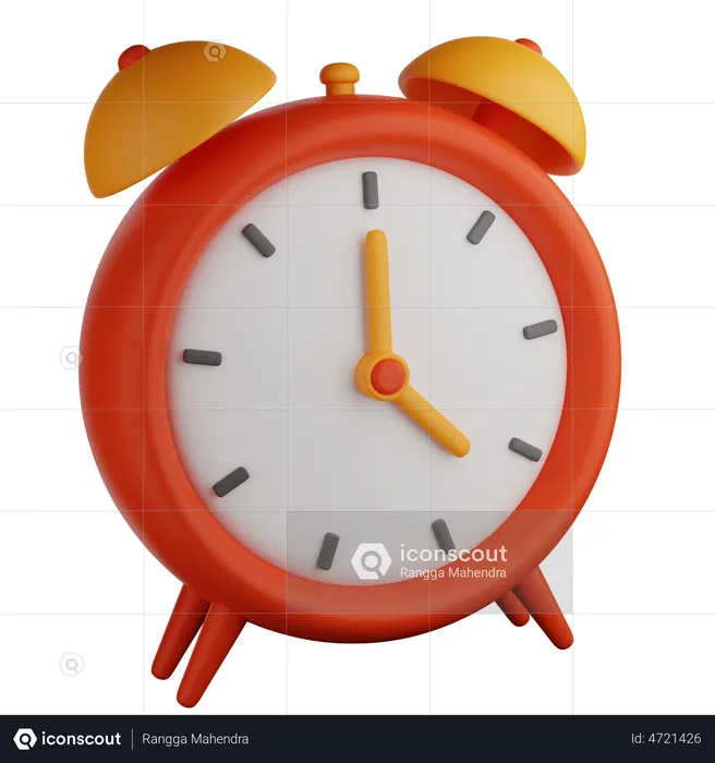 Alarm Clock  3D Illustration