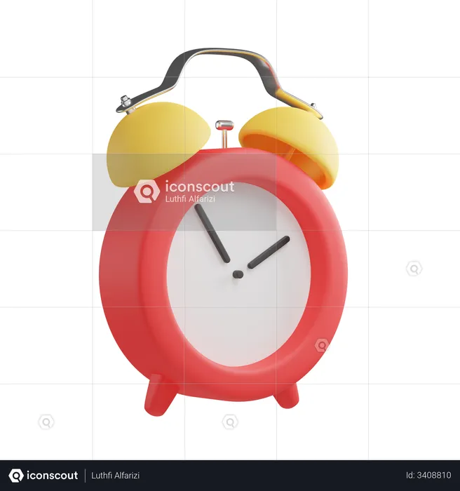 Alarm Clock  3D Illustration