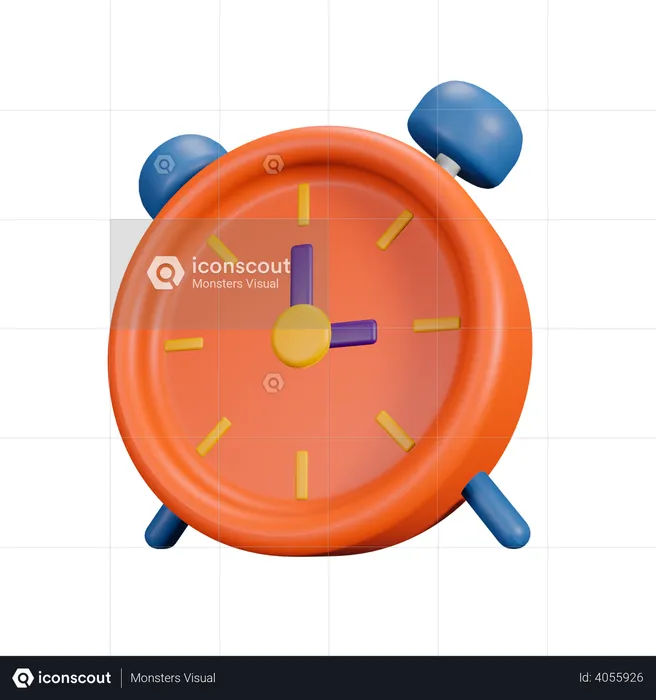 Alarm Clock  3D Illustration