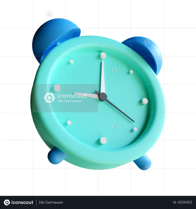 Alarm Clock  3D Illustration