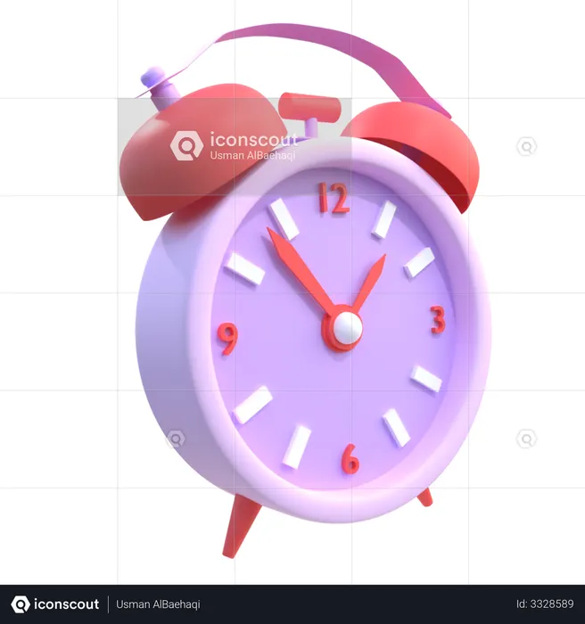 Alarm Clock 3D Illustration download in PNG, OBJ or Blend format