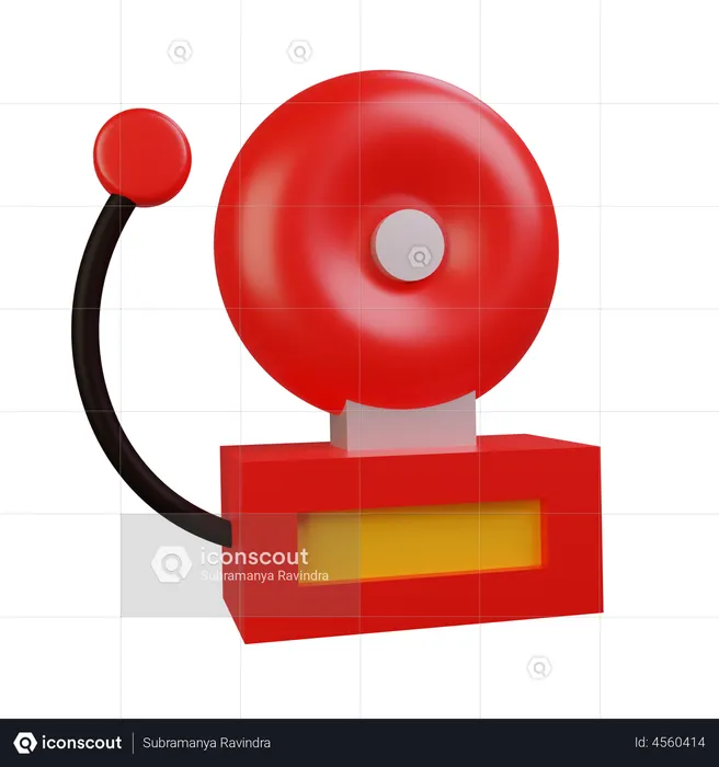 Alarma de incendios  3D Illustration