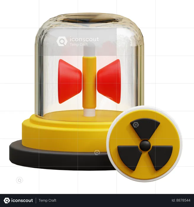 Alarma nuclear  3D Icon