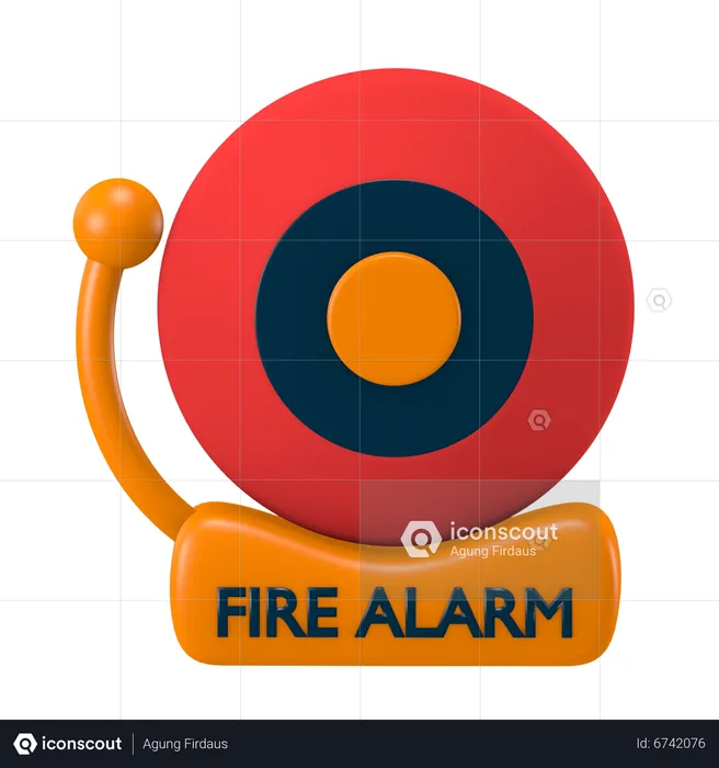 Alarme de incêndio  3D Icon