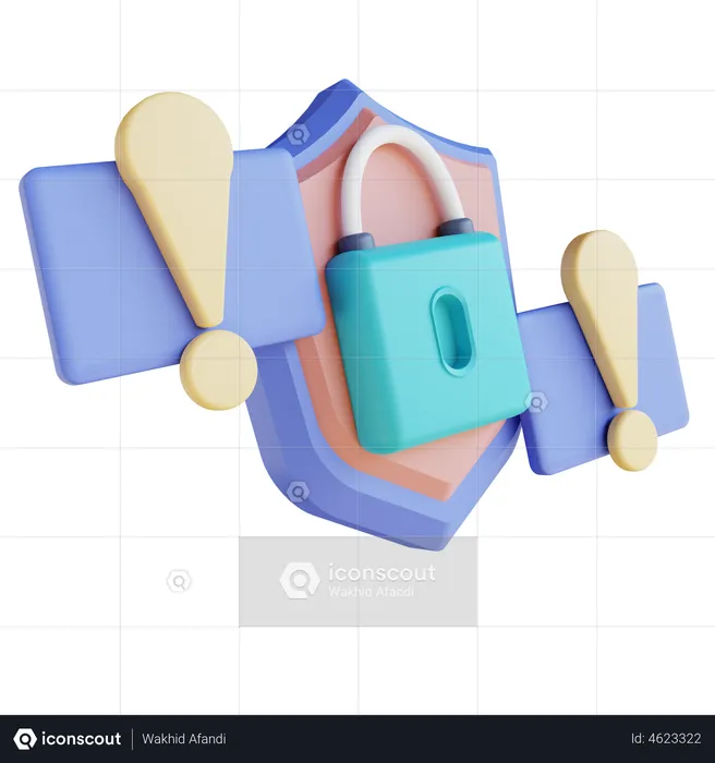 Alarme de segurança  3D Illustration