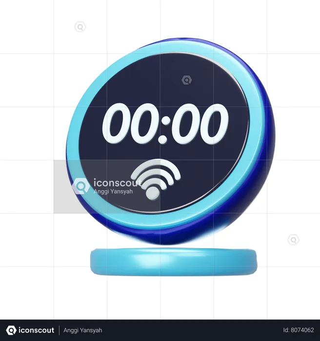 Alarme intelligente  3D Icon