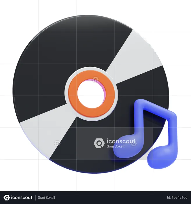 Album de musique  3D Icon