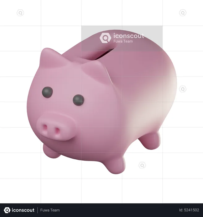 Ahorro de cerdito  3D Icon