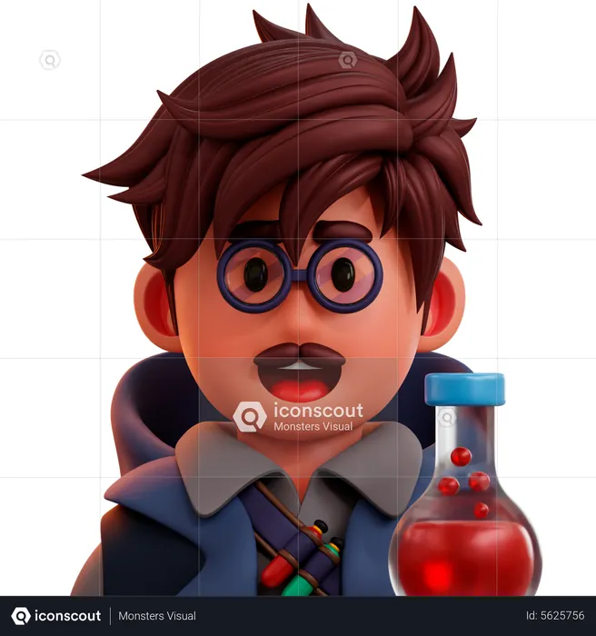 Alchemist Character  3D Icon