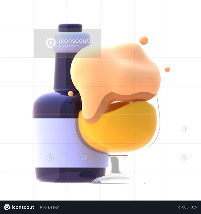 Alcohol  3D Icon