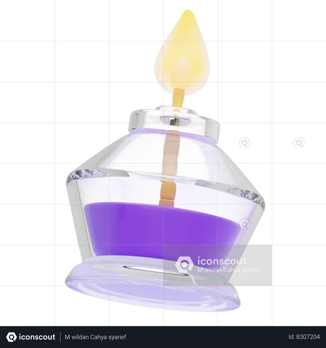 ALCOHOL BURNER  3D Icon