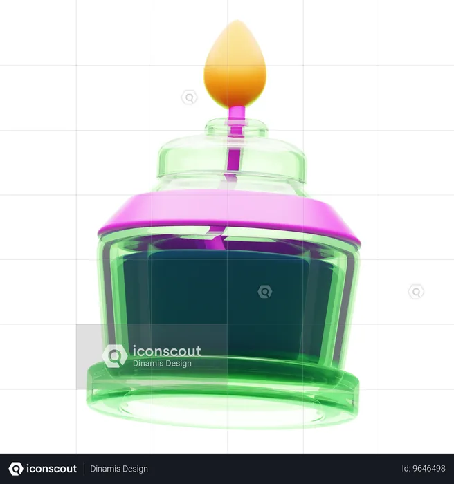 ALCOHOL BURNER  3D Icon