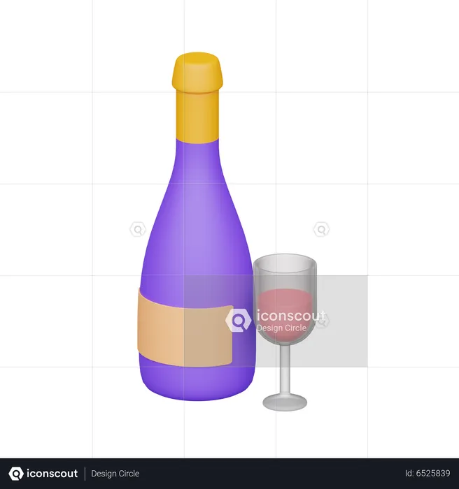 Alcoholic Drink  3D Icon