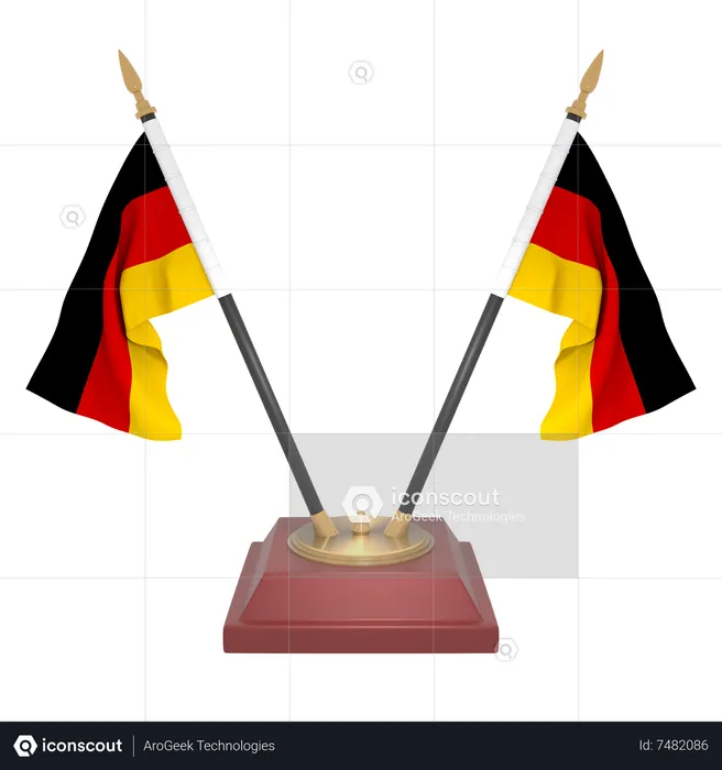 Alemanha Flag 3D Icon