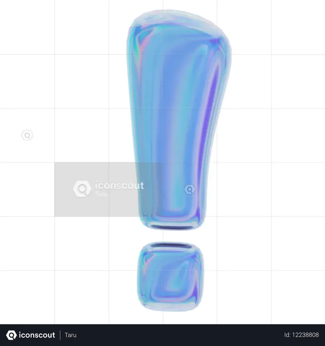 Alert Emoji 3D Icon