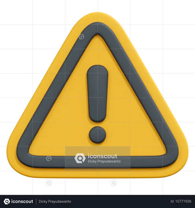 Alert  3D Icon