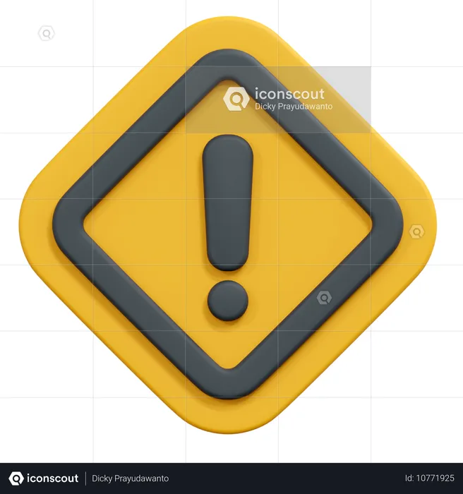 Alert  3D Icon