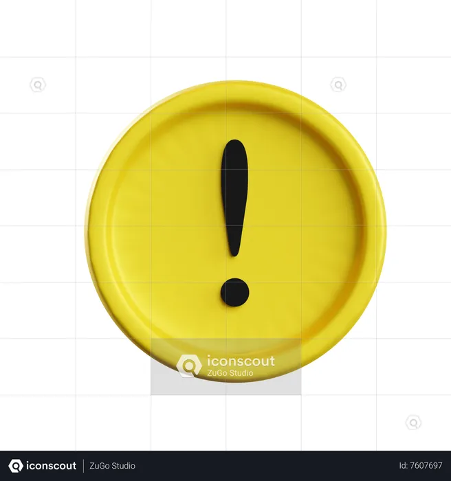 Alert  3D Icon