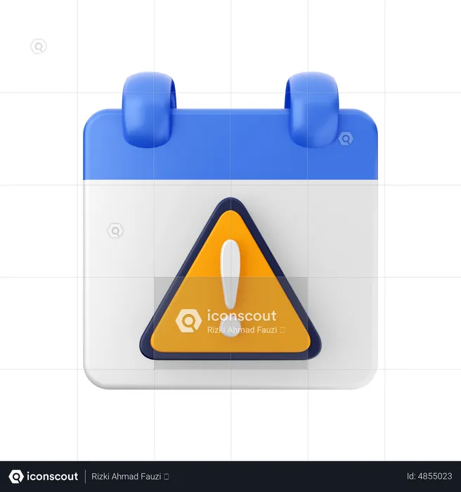 Alert Date  3D Icon