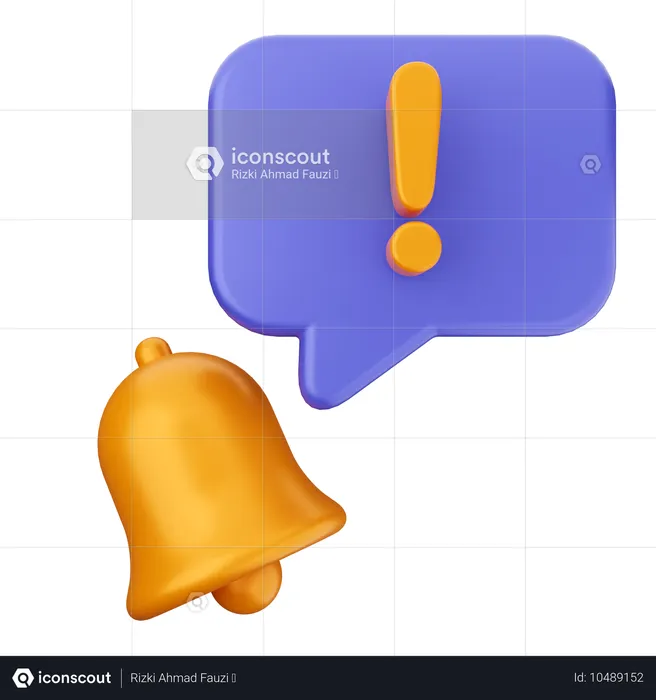 Alert Notification Bell  3D Icon