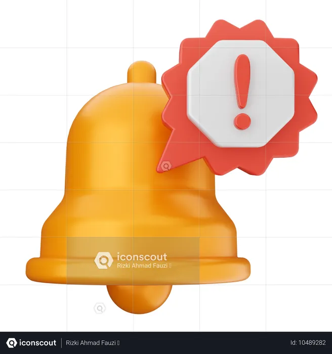 Alert Notification Bell  3D Icon