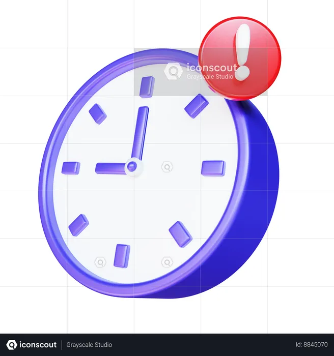 Alert Time  3D Icon