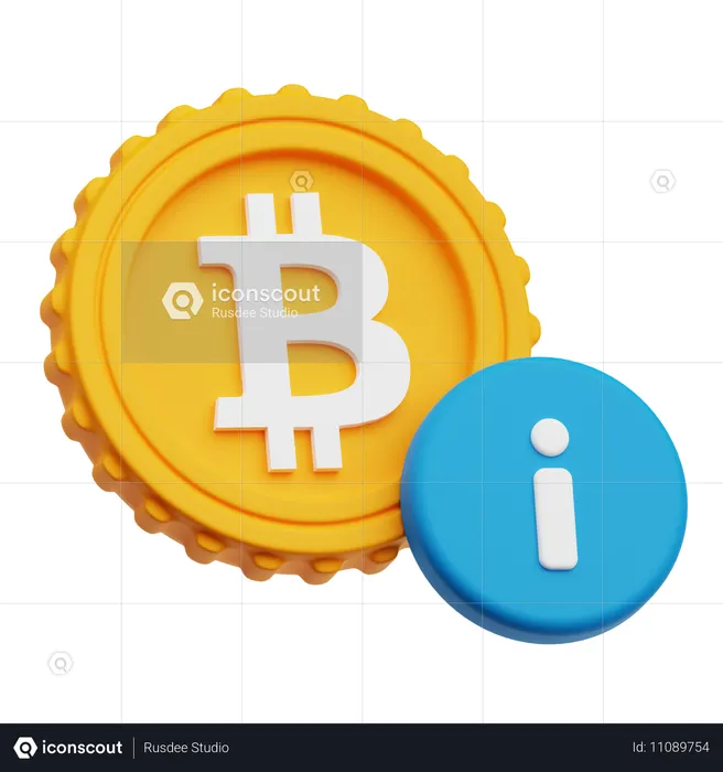 Alerta de bitcoin  3D Icon