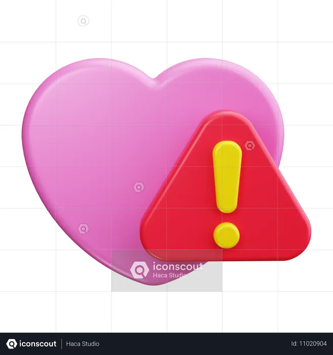 Alerta de amor  3D Icon