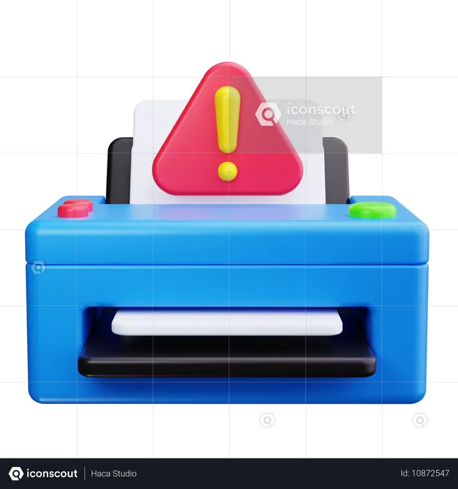 Alerta de impresora  3D Icon