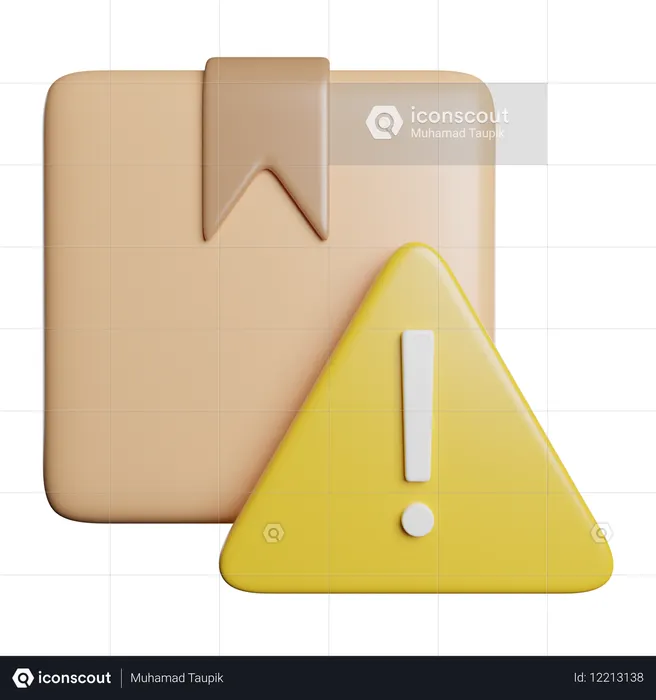 Alerta de pacote  3D Icon