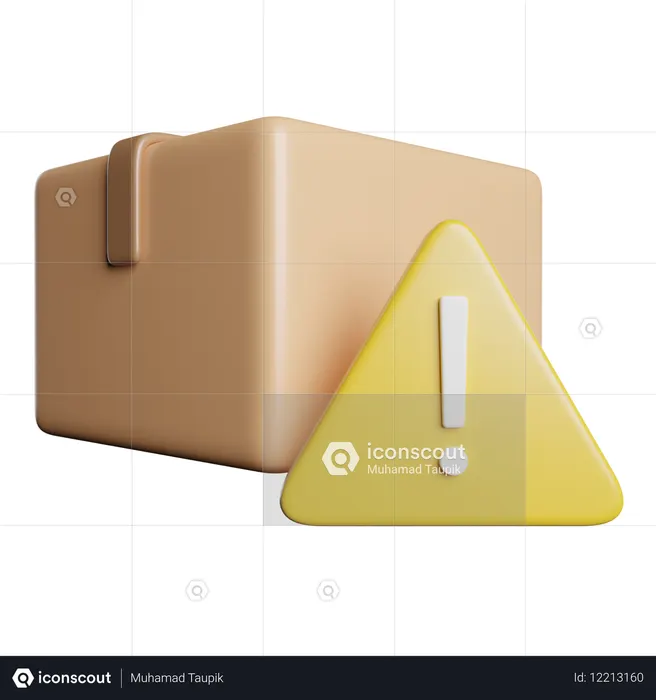 Alerta de pacote  3D Icon
