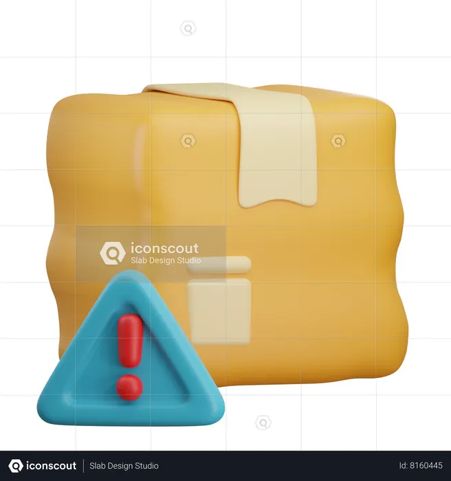 Alerta de pacote  3D Icon