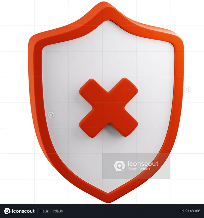 Alerta de proteção  3D Icon