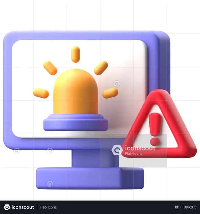 Alerta del sistema  3D Icon