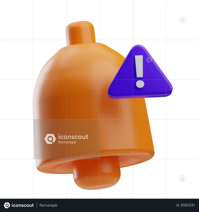 Alerta de notificação  3D Icon