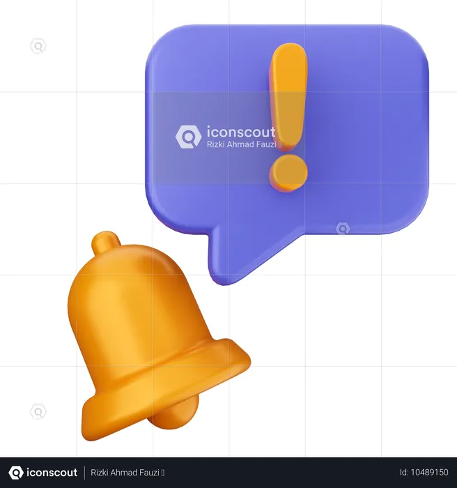 Sino de notificação de alerta  3D Icon