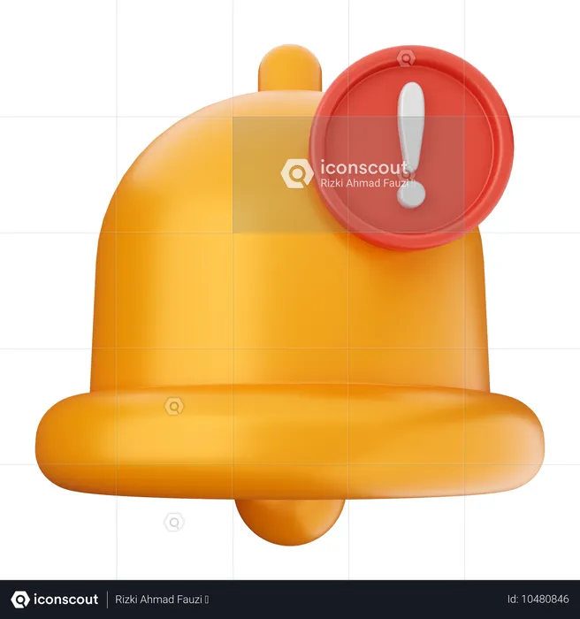 Sino de notificação de alerta  3D Icon