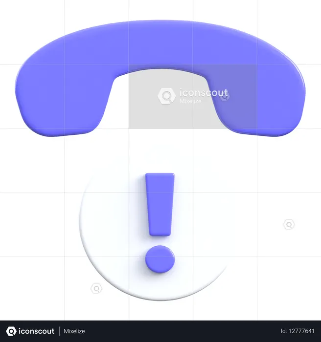 Appel d'alerte  3D Icon
