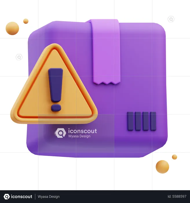 Alerte colis  3D Icon