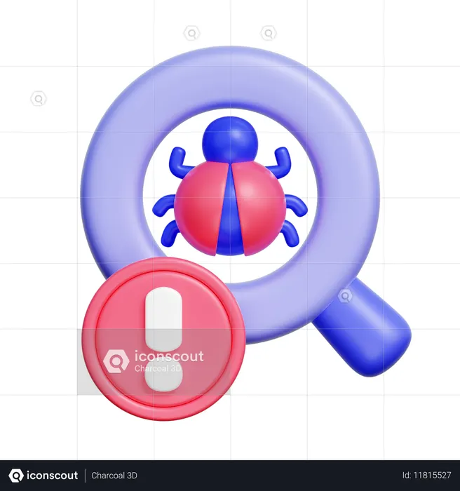 Alerte de bug  3D Icon