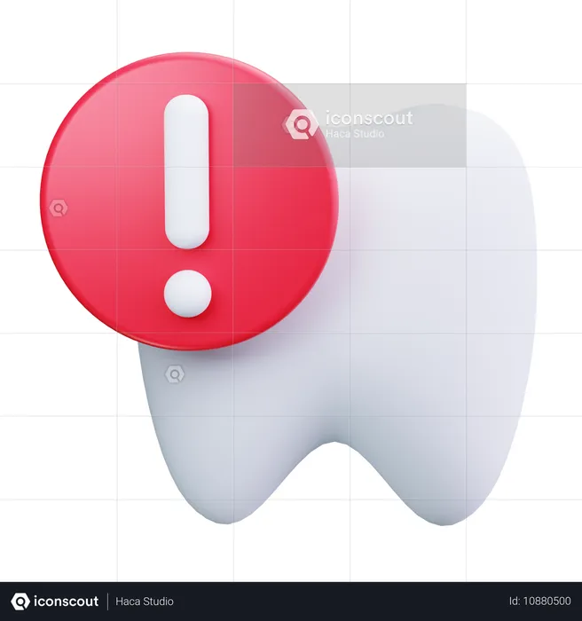 Alerte dentaire  3D Icon