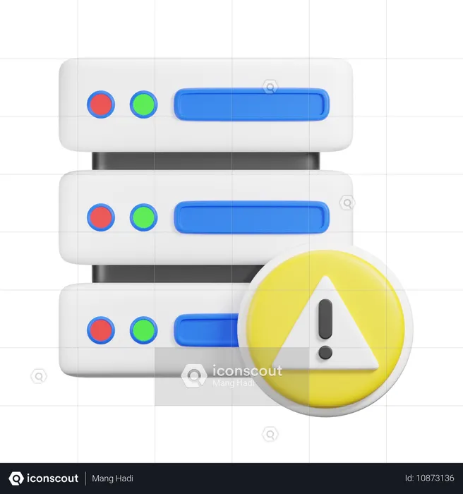 Alerte serveur  3D Icon