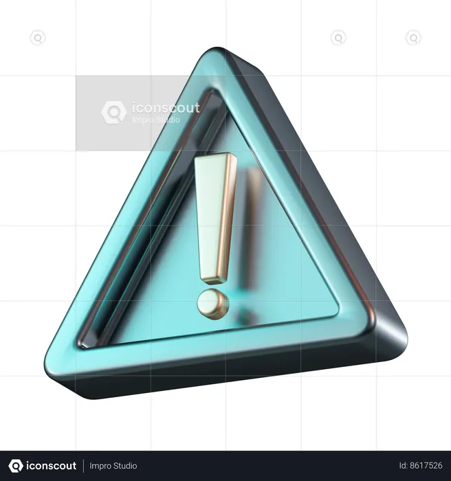 Panneau d'alerte  3D Icon